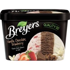 Breyers Vanilla Chocolate Strawberry Ice Cream
