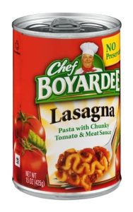 Chef Boyardee Soup Lasagna