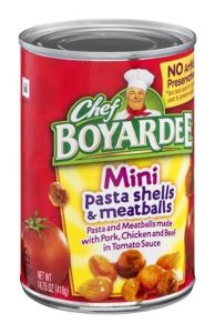 Chef Boyardee Soup Mini Pasta Shells and Meatballs