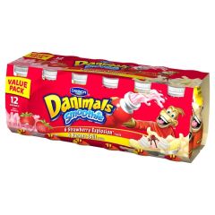 Danimals Smoothie Strawberry Explosion & Banana Split Yogurt Drink