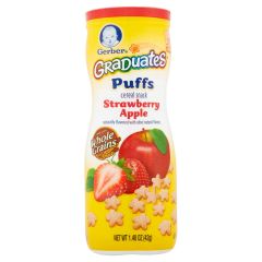 Gerber Graduates Strawberry Apple Puffs