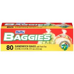 Hefty 80 Sandwich Bags