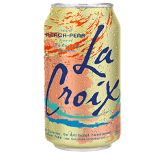 Lacroix Sparkling Peach Pear Can in a 12 pack