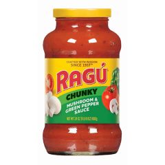 Ragu Mushroom And Green Pepper Chunky Garden style Pasta Sauce