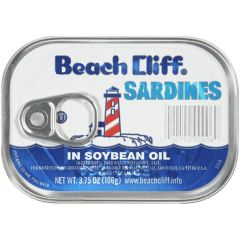 Beach Cliff Sardines in Soya Oil