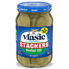 Vlasic Sandwich Stackers Kosher Dill Pickles