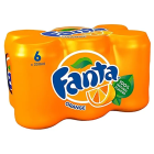 Fanta Orange Can 6 Pack Soda