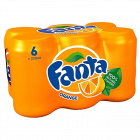 Fanta Orange Can 6 Pack Soda