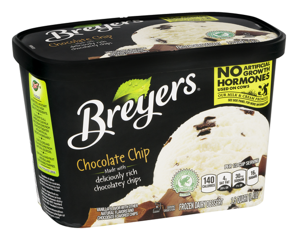 Breyers Chocolate Chip Ice Cream 0946