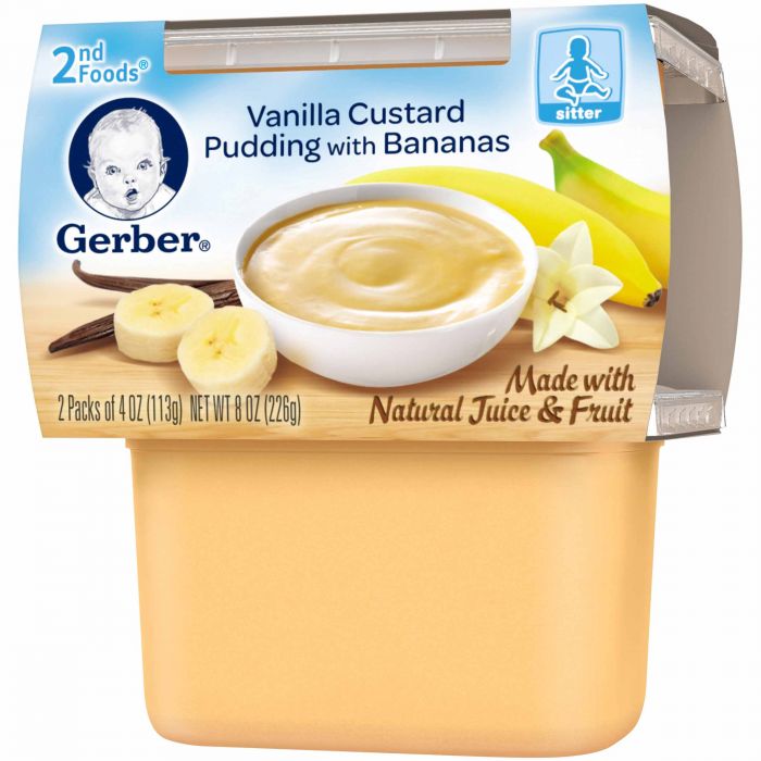 gerber baby food vanilla custard pudding